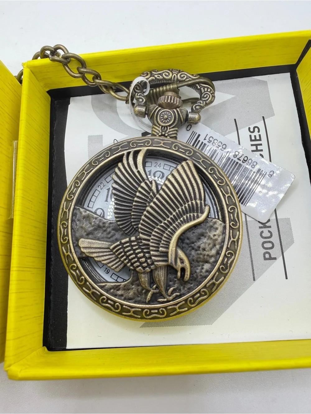 NIB Invicta Vintage 47mm Liberty Quartz Pocket Watch